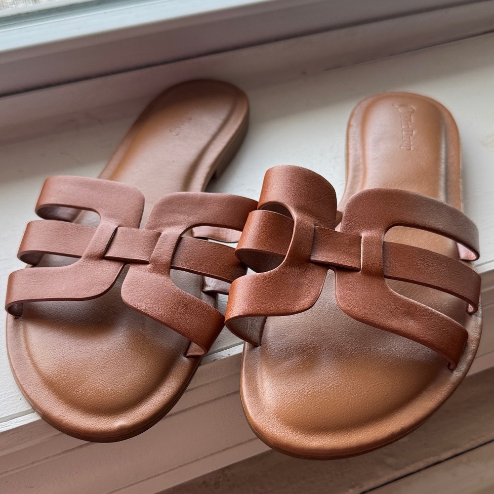 The Drop Women's Monika Sandal, Mocha, 9.5 US